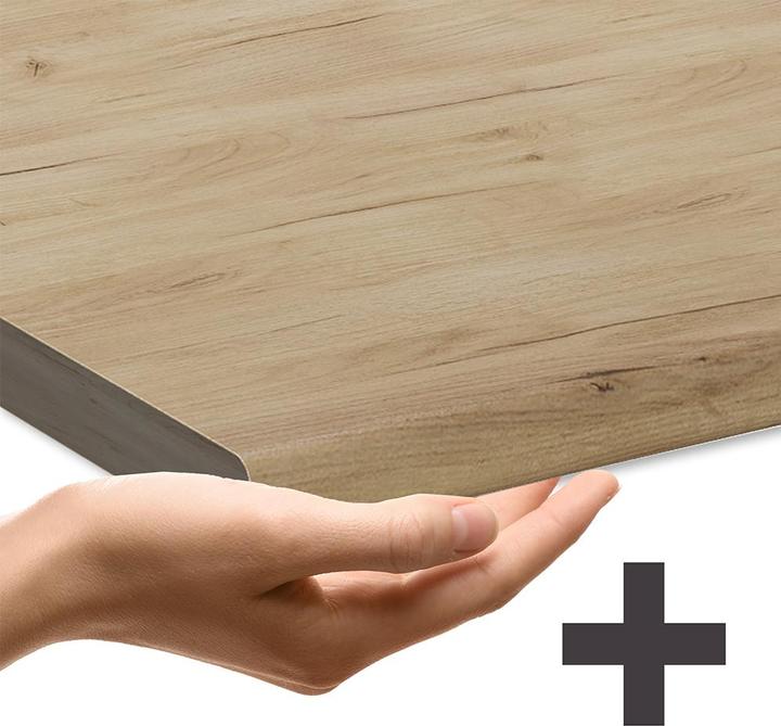 Immagine prodotto Vicco Geschirrspülblende R-Line, Beton/Anthrazit, 60 cm, AP Eiche