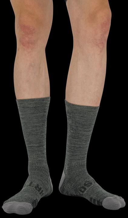 Actual product image Dirtysox Running Merino - Pro - Arrows - Grey (44 - 47)