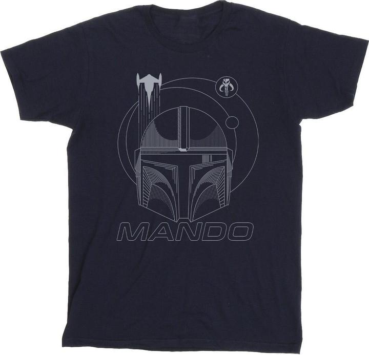 Star Wars The Mandalorian Rings Helmet TShirt (XL)