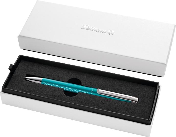 Produktbild Pelikan Pura® Kugelschreiber Türkis in Geschenketui (Grün, Silber, 1 x)