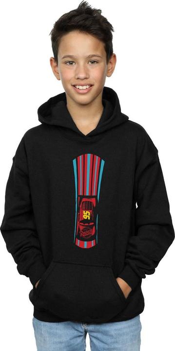 Immagine prodotto Disney Cars Lightning McQueen Stripes Felpa con Cappuccio Ragazzi (140, 146)