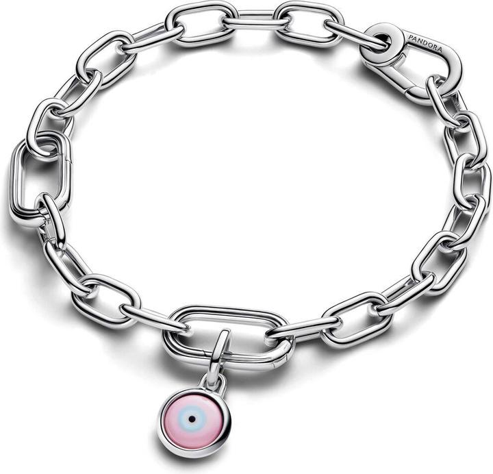Immagine prodotto Pandora Engravable Evil Eye Murano Glass Mini Dangle Charm (Argento 925, Vetro di Murano)