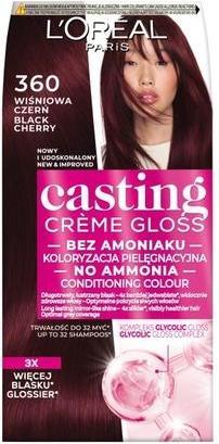 Produktbild L'Oréal Paris L'OREAL Casting Creme Gloss farba do włosów 360 Wiśniowa Czerń (360 Cherry Red)