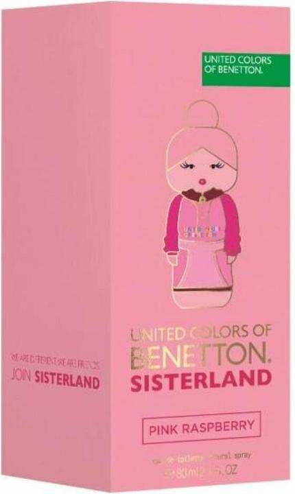 Actual product image Benetton SISTERLAND PINK RASPBERRY eau de toilette spray 80 ml (Eau de toilette, 80 ml)