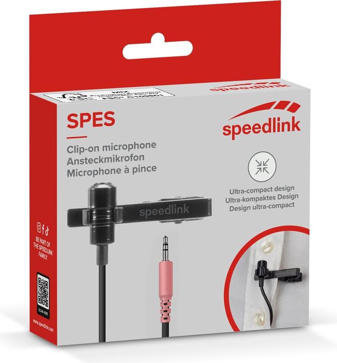 Produktbild Speedlink SPES Clip-On Microphone, black