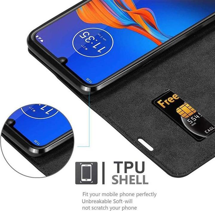 Actual product image Cadorabo Book Invisible Magnet Cover (Motorola Moto E6 Plus)