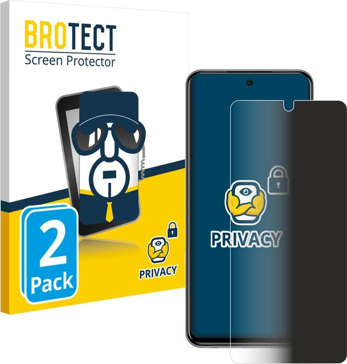 Immagine prodotto BROTECT Pellicola privacy antispia Pellicola di protezione dalla luce blu (2 Pezzo/i, Xiaomi Redmi Note 9 Pro)