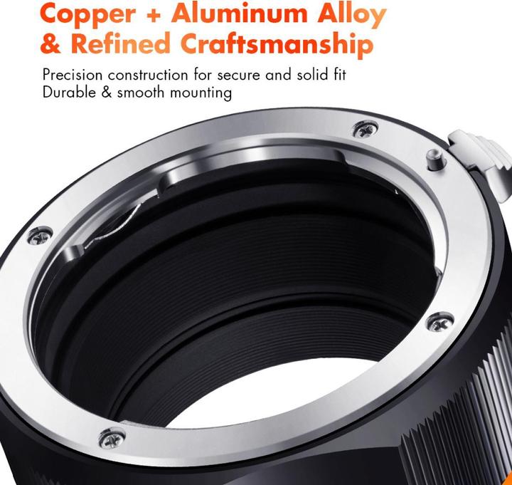 Actual product image K&F Concept M17105 High Precision Lens Adapter Mount, PK-NEX
