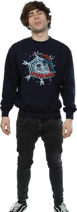 Actual product image Mens Christmas Spider-Man Sweatshirt (S)