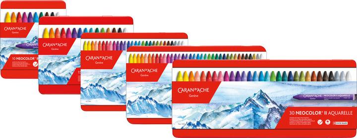 Image du produit Caran d'Ache Neocolor II Aquarelle Metallschachtel (Multicolore, 30 x)