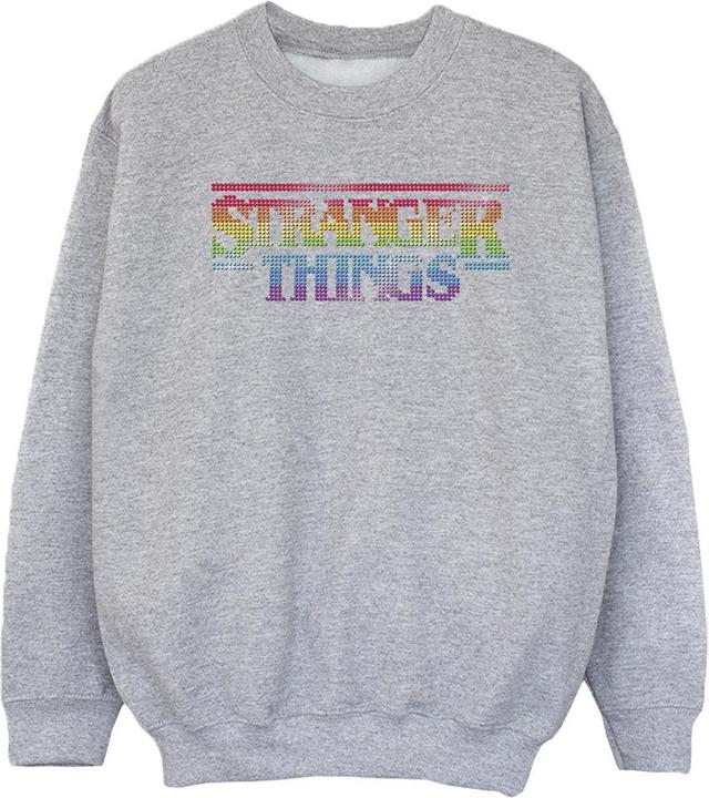 Netflix Stranger Things Rainbow Dot Logo Sweatshirt Mädchen