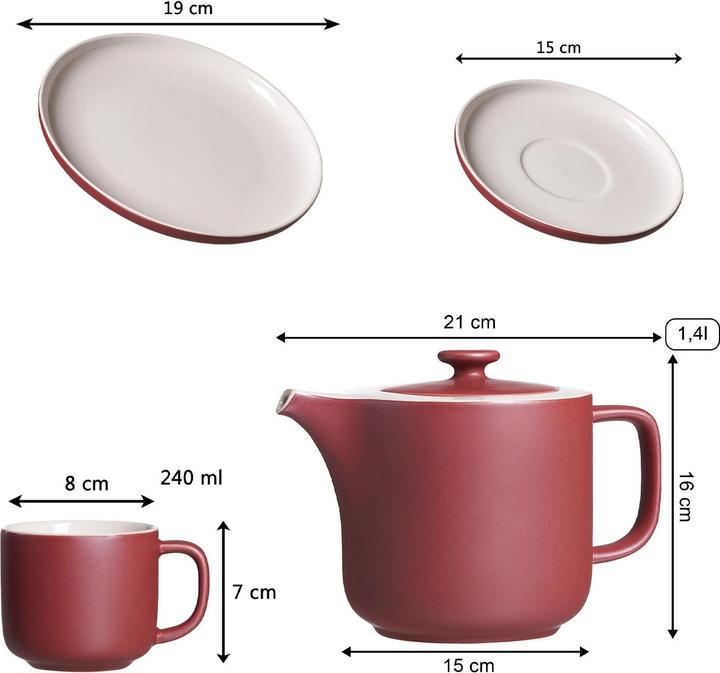 Produktbild Ritzenhoff & Breker Kaffeeservice mit Kanne Jasper (13 Stück)