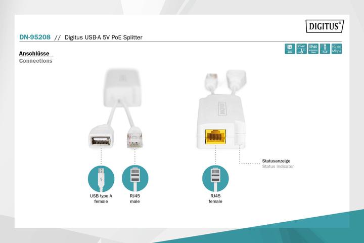 Produktbild Digitus DN-95208 (PoE Splitter)