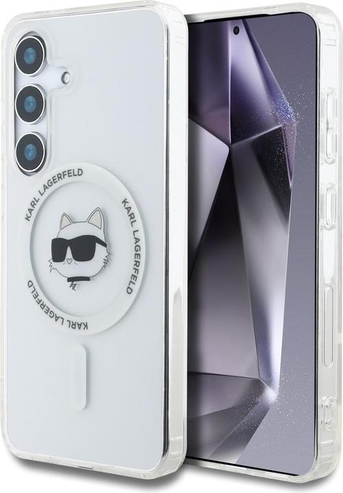 Immagine prodotto Karl Lagerfeld HC Magnetic IML Metal Choupette Head case for Samsung Galaxy S25 Plus white (Samsung Galaxy S25+)