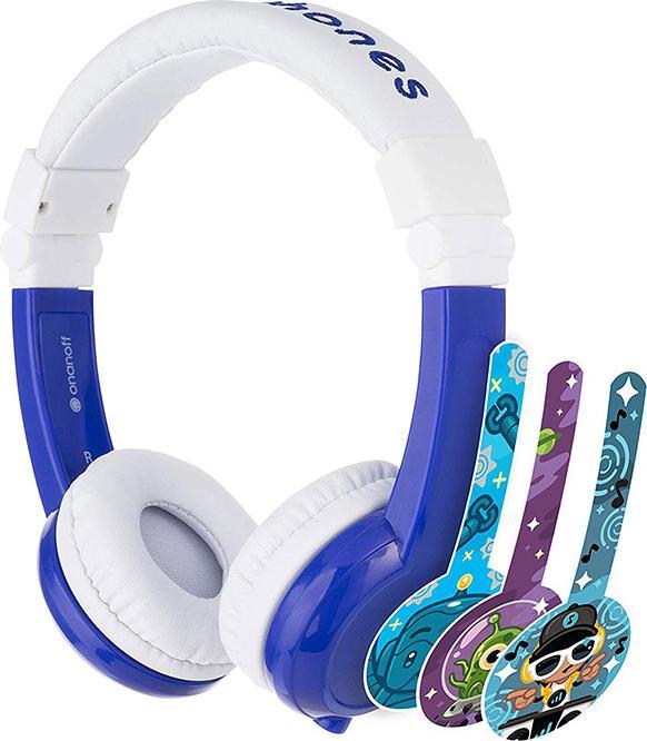 Actual product image Buddyphones Headphone Explore Blue