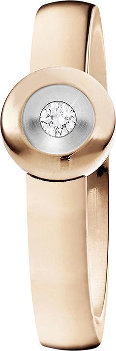 Xen Brillantring mit 0,04 ct TW/SI - rosè vergoldet (54)