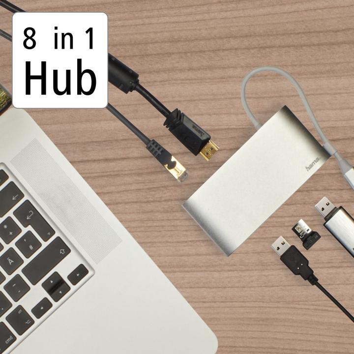 Produktbild Hama USB-C-Multiport Adapter (USB-C, 1 Ports)