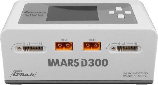 Productafbeelding Gens Ace IMARS D300 G-Tech Kanaal AC/DC 300W/700W RC Batterijlader-EU Wit