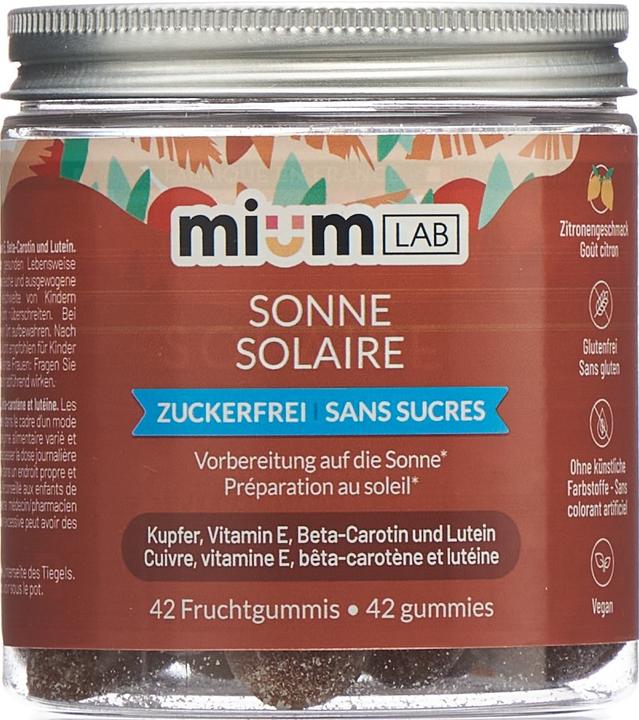 Image du produit Mium Lab Vitamingummis Sonne (42 pièce(s), Gummies, 150 g)