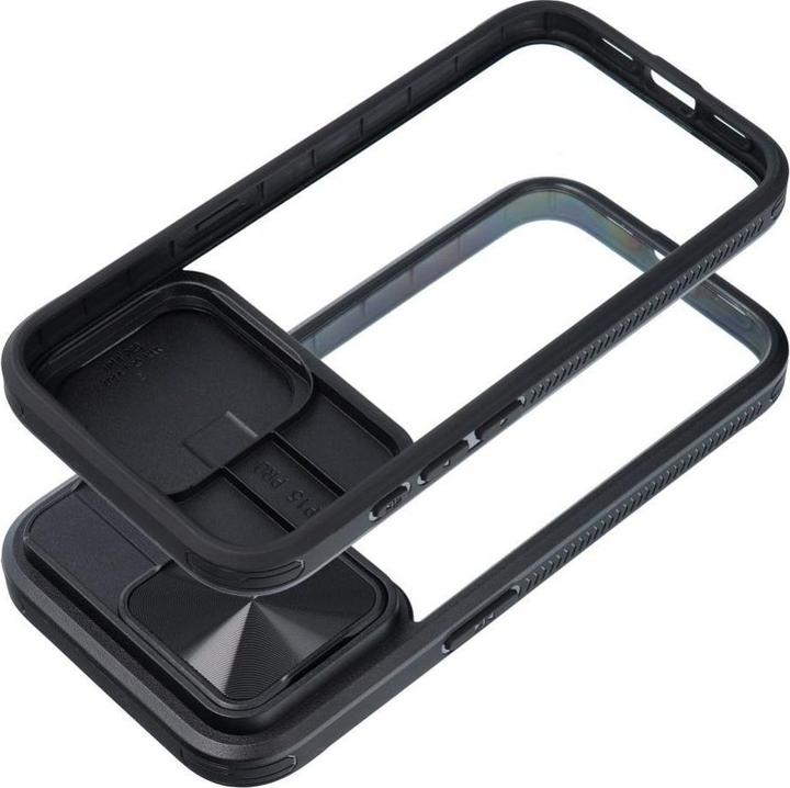 Produktbild Forcell Back panel cover OEM SLIDER case for IPHONE 13 Pro black (13 Pro)