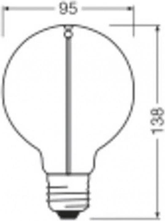 Productafbeelding Ledvance LED-lamp (E27, 2.20 W, 150 lm, 4 x, G)