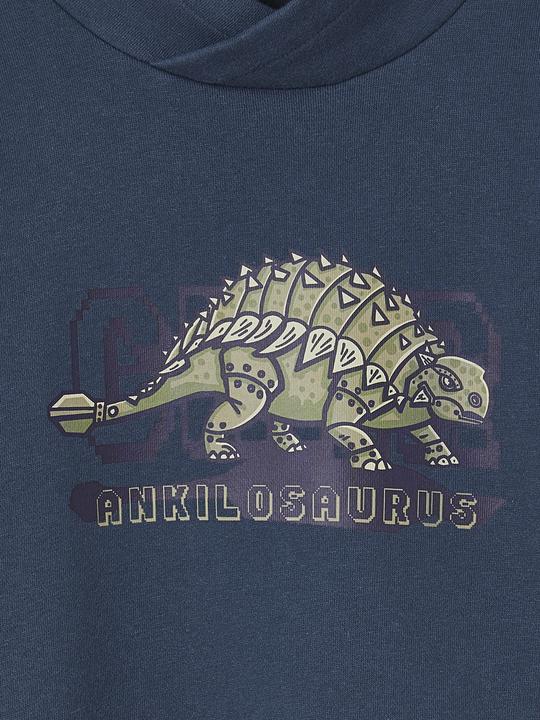 Vertbaudet Jungen Sweatshirt mit Schalkragen und Print, Recycling-Polyester (86)