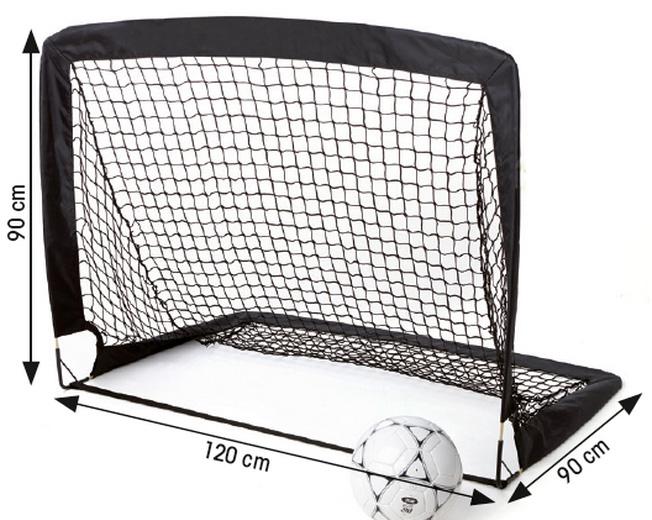 Productafbeelding Tremblay Opvouwbaar voetbaldoel 120x90x90 zwart