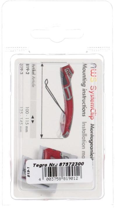 Produktbild NWS Sicherheitsclip mit Schlaufe 8 (126 mm)