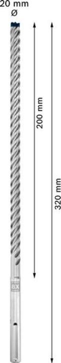 Produktbild Bosch Professional Zubehör EXPERT SDS max-8X Hammerbohrer, 18 x 400 x 540 mm (18 Millimeter)
