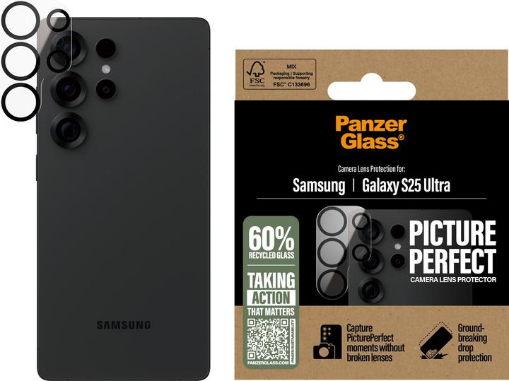 Image du produit PanzerGlass ® Protection de l'appareil photo PicturePerfect (1 pièce(s), Samsung Galaxy S25 Ultra)