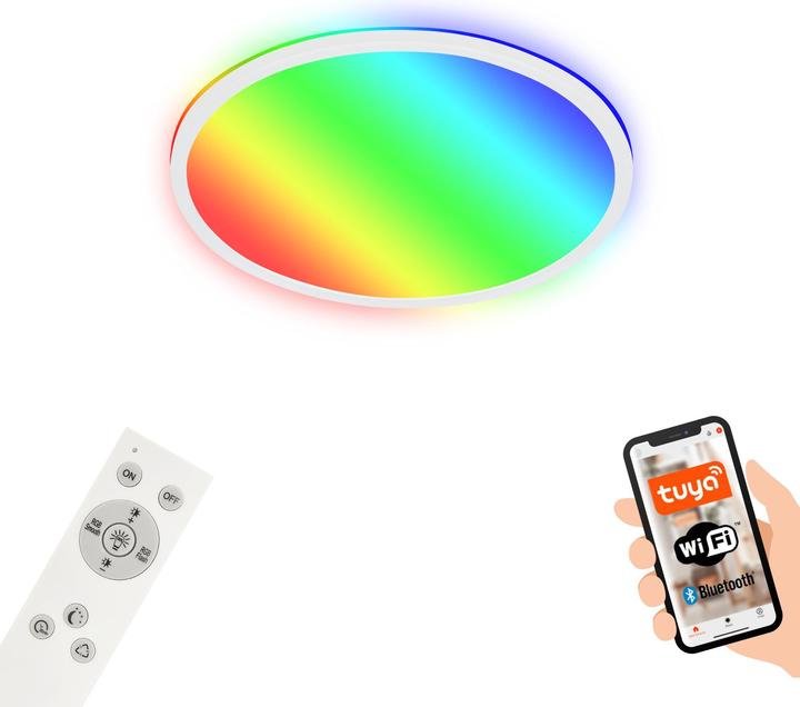 Image du produit Briloner B smart WiFi + Bluetooth Panneau LED RGB/W, LED/22W (2700 lm)