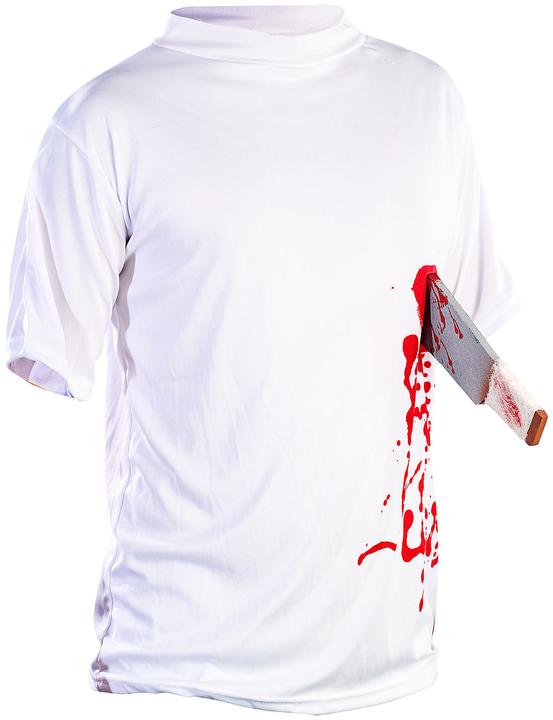Infactory Halloween T-Shirt Machete in der Brust (L)