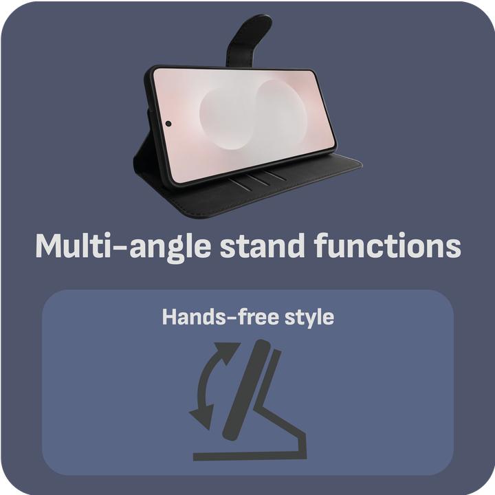 Actual product image Cazy Premium-Geldbörsen-Etui, Magnetisches Geldbörsen-Etui, Kartenfächer, Ständer (Samsung Galaxy S25 Edge)