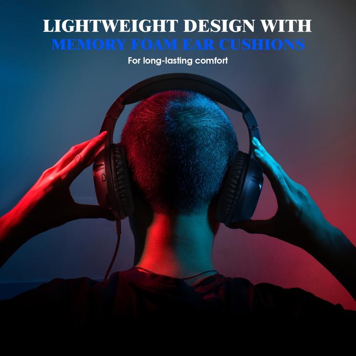 Produktbild PhoneLook SOULBYTES S20 RGB Gaming Headset mit Surround-Sound Mikrofon für PS4 / PS5 / XBOX / PC 3.5 mm (Kabelgebunden)