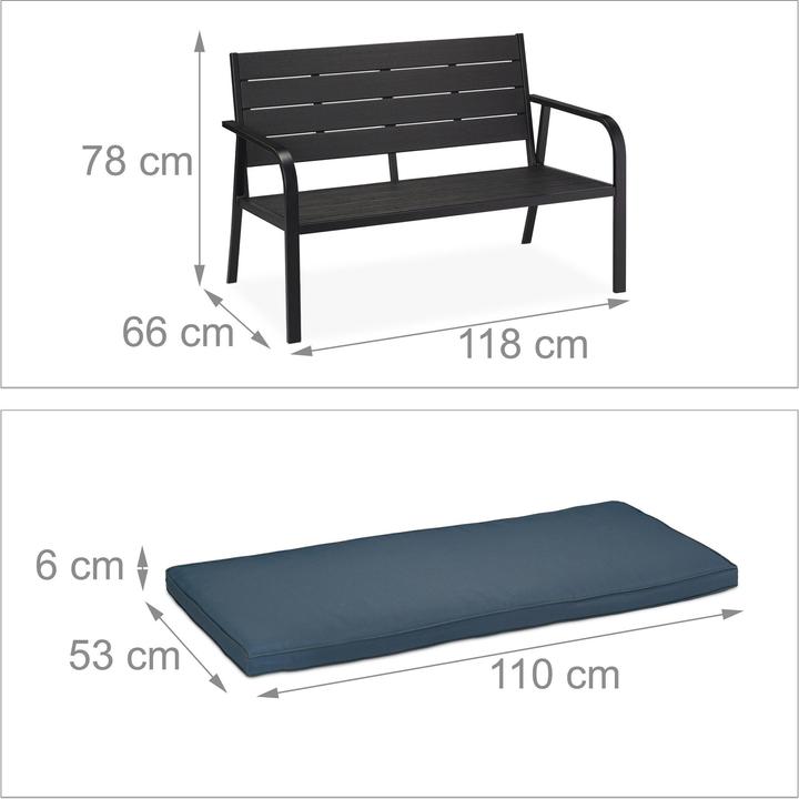Image du produit Relaxdays Gartenbank