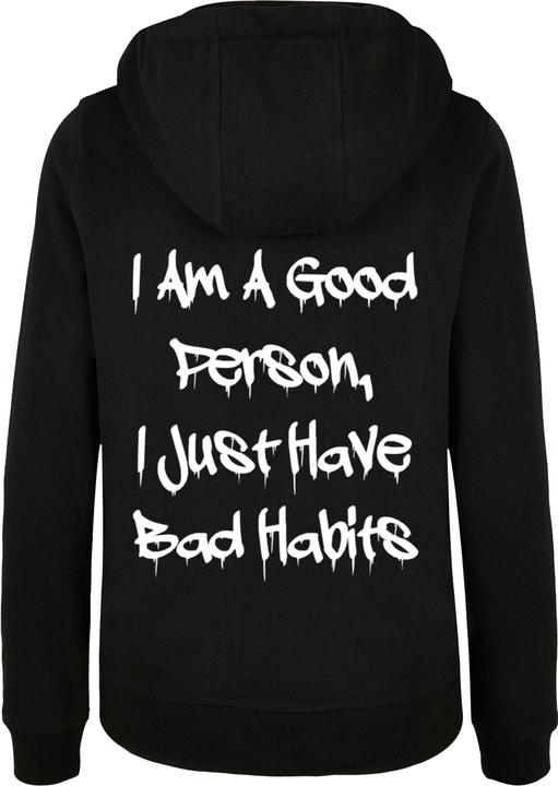 Immagine prodotto Merchcode Felpa con cappuccio da donna Bad Habits Basic - 112765 (XS)