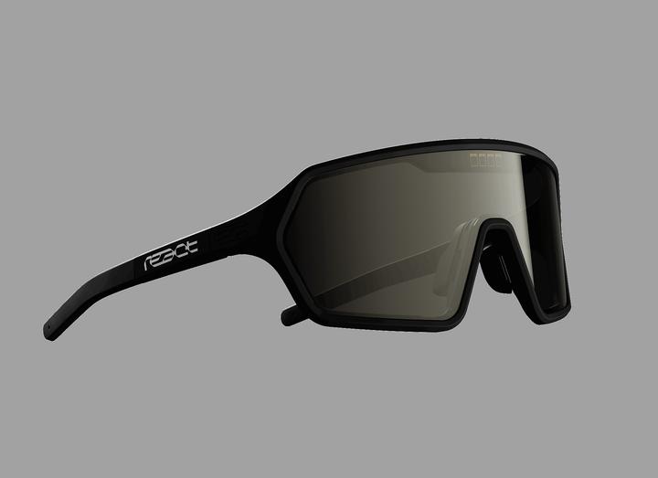 Immagine prodotto React rev onyx/black Sonnenbrille schmal (Onice Nero, Rivestimento a specchio argentato)