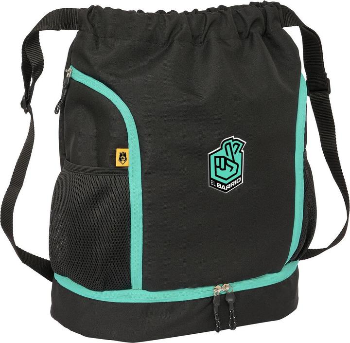 Immagine prodotto Kings League Borsa zaino con cinghie El barrio Black 35 x 40 x 1 cm
