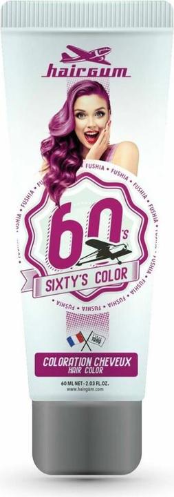 Hairgum SIXTY'S COLOR hair color #fushia 60 ml (Fushia)