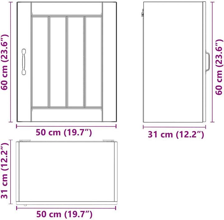 Produktbild VidaXL Madlene (50 x 31 x 60 cm)