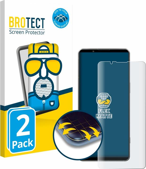Immagine prodotto BROTECT Full-Screen Pellicola Opaca (2 Pezzo/i, Sony Xperia 1 VI)