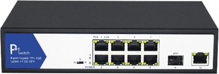 Produktbild Value PoE 10/100 Sw. 8x+ 1xGiga+1xSFP (10 Ports)