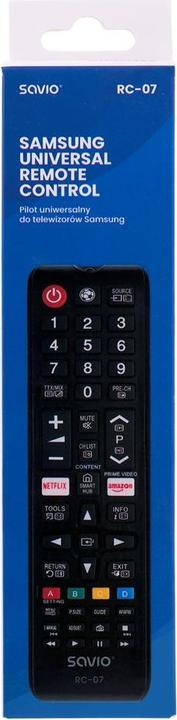 Produktbild Savio RC-07 Fernbedienung IR Wireless TV Drucktasten (Universal Fernbedienung, Miracast)