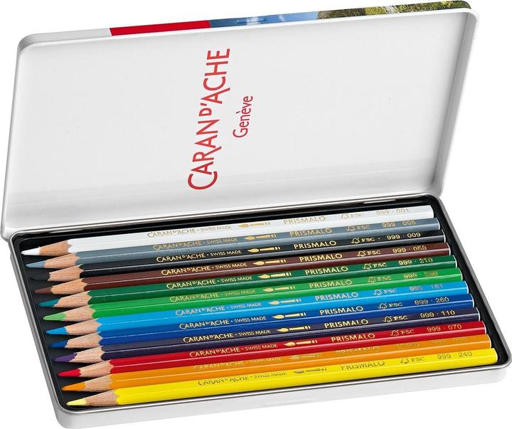 Immagine prodotto Caran d'Ache Prismalo Aquarelle Metallschachtel (Multicolore, 12 x)