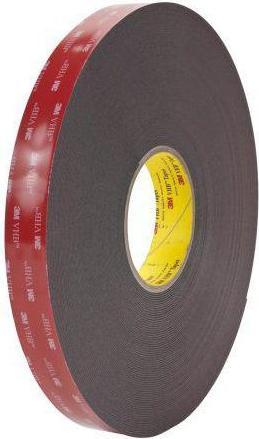 Immagine prodotto 3M 5952F, Nastro in schiuma nera VHB™, 25 mm x 33 m, spessore 1,1 mm (248 mm)