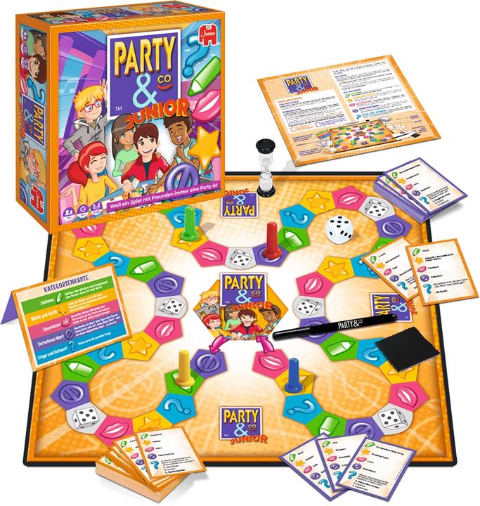 Produktbild Jumbo 19865 - Party & Co. Junior, Partyspiel, für 4-20 Spieler, ab 8 Jahren (DE-Ausgabe) (Deutsch)