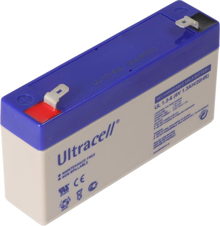 Actual product image Ultracell Akku UL1.3-6 (6 V, 1.30 Ah)