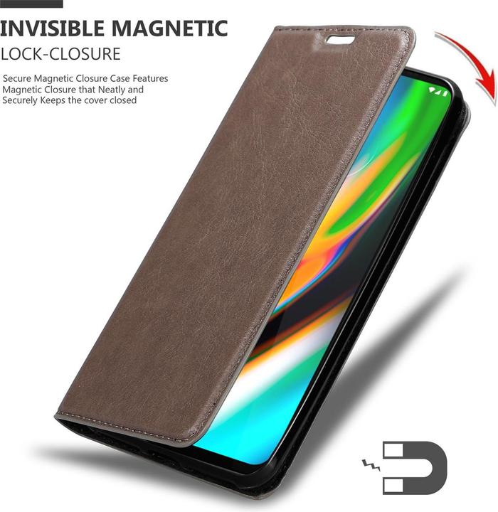 Produktbild Cadorabo Book Invisible Magnet Cover (Motorola Moto G9 Plus)