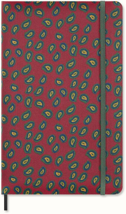Image du produit Moleskine Silk Carnet de notes large/A5, ligné, couverture rigide, Bordeaux (130 x 210 mm, À rayures, Couverture rigide)