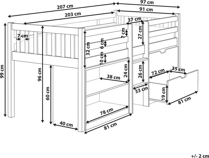 Actual product image Beliani Susville (90 x 200 cm)